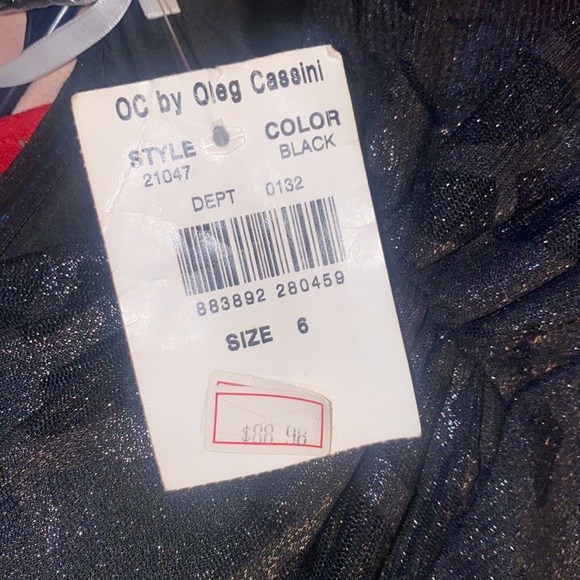 Black sparkly strapless dress - Picture 4 of 4